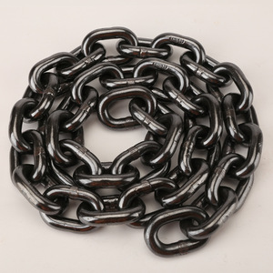 Cadena de Acero Galvanizado G80 Negra Soldada para Transportadores, Cadena de Eslabones Cortos G80 para Minería, Cadena de Elevación de Carga, Cadena de Acero Soldada de Alta Resistencia - Product Image 4