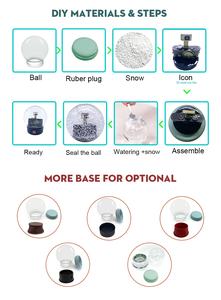 A buon mercato water snow globe snow globe repair kit <span class=keywords><strong>fai</strong></span> <span class=keywords><strong>da</strong></span> <span class=keywords><strong>te</strong></span> snow globe con base nera - Product Image 6