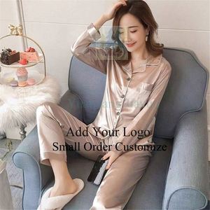 Customized Ladies <strong>Button</strong> Down Loungewear Female Pajamas Set Women Sleepwear - Product Image 1