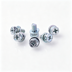 Tornillo de Cabeza Hexagonal de Acero al Carbono GB9074.13 con Resorte y Arandela Plana, Suministro de Fábrica - Product Image 1