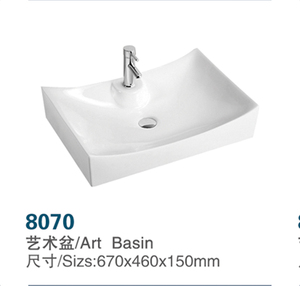 Lavabos de comptoir, éviers, lavabos d'art, lavabos blancs, salle de bain personnalisée - Product Image 2