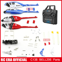 Helicóptero Rc Era C138 1:33 con Control Remoto, Simulación Rc Bell 206, Retención de Altitud, 2.4g, Giroscopio de 6 Ejes Original