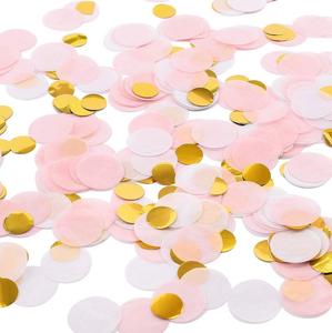 2.5Cm Ronde Roségouden Roze Cirkels Confetti Vloeipapier Tafel Confetti Dots Voor Valentijnsdag Huwelijksfeest Babyshower - Product Image 3