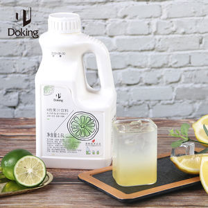Doking Fábrica Atacado OEM ODM Qualidade Leite Chá Material Bubble Tea Ingredientes 6 Vezes Sabor Limão Xarope De Suco Concentrado - Product Image 4