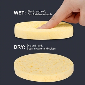 Bán Sỉ Miếng Bọt Biển Trang Điểm Miếng Bọt Biển Đặc Biệt Miếng Bọt Biển Nén Làm Sạch Da Mặt Màu Vàng Để Làm Đẹp Máy Xay Sinh Tố Làm Sạch - Product Image 3