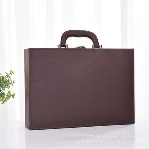 Wetrust Real Estate Delivery Key Box Maletín de cuero PU <span class=keywords><strong>con</strong></span> publicidad para entrega de maletas y propósito de regalo - Product Image 2