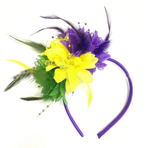 Pafu Wedding Hair Accessories Womens <strong>Fascinators</strong> Hats Tea Party Hats for Women Feather Pearl Veil <strong>Headband</strong> - Product Image 4