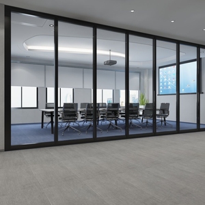 Persianas venecianas huecas ignífugas de aleación de aluminio de vidrio doble individual modernas, <span class=keywords><strong>divisor</strong></span> de oficina Modular de Instalación rápida para sala de estar - Product Image 1