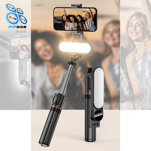 Bâton de <span class=keywords><strong>Selfie</strong></span> Télescopique Intelligent avec Gimbal Lumière LED Stabilisateur de Téléphone Télécommande pour Caméra d'<span class=keywords><strong>Action</strong></span> Mobile Photographie Numérique - Product Image 4