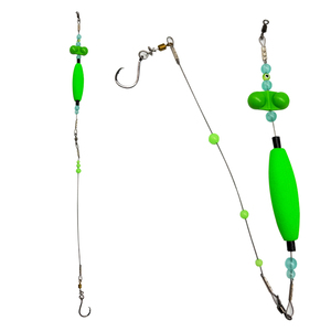 Kit d'appâts flottants avec sonnette, <span class=keywords><strong>flotteur</strong></span> durable en EPS, matériau en mousse EVA, hameçon rond, 24 pouces, pour océan et lac - Product Image 2