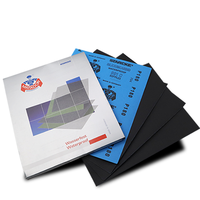 Papier de verre enduit imperméable de marque personnalisée de 1mm d'épaisseur Papier abrasif rectangulaire en carbure de silicium de qualité Rhynowet
