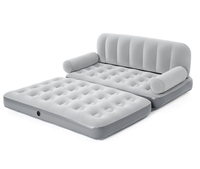 Canapé gonflable Bestway 75073 Multi-max avec pompe à air AC Sidewinder, mobilier gonflable, 1,88 m x 1,52 m x 64 cm, canapé moderne pour salon