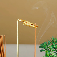 Brûleur d'encens et clip en forme de 8, moderne et simple, pour aromathérapie, avec base en tube de bois de santal et bois d'agar, modèle chinois XL-002