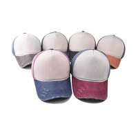 Casquette de baseball à 5 panneaux personnalisable avec logo imprimé, pour hommes et femmes, en coton délavé, imprimé, étiqueté, brodé
