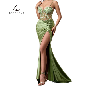green transparent dress Giselle Midi Dress main image 1