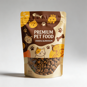Bolsas de Mylar Personalizadas con Logotipo Impreso, 3.5g 14g 1oz 1lb, a Prueba de Olores, Resellables, para Envasado de Alimentos para Mascotas - Product Image 1