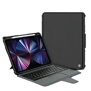 IPad 10.9 के लिए Nillkin पेंसिल धारक Shockproof ब्लूटूथ कीबोर्ड मामले के लिए iPad प्रो 2022/एयर 5/iPad 2022 10th जनरल 10.9 इंच