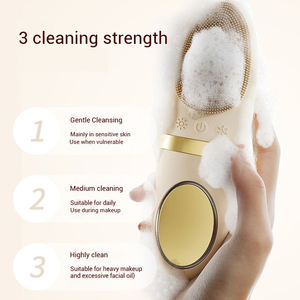 Skin Care Heat Cold Face Cleansing Machine Sebum Removal Pore Deep Clean Silicone Electric Facial Vibration Cleanser Brush - Product Image 4