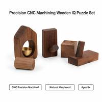 Boîte de casse-tête en bois personnalisée usinée par CNC pour adultes et enfants, défi d'intelligence