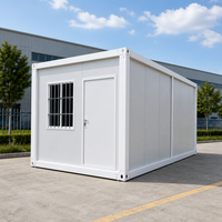 Maison conteneur à prix d'usine, maison modulaire préfabriquée pliable de 20 pieds, petite maison conteneur pour bureau de jardin