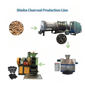 Mini Charcoal Briquette Extruder Machine Biomass Sawdust Agro Waste Biochar Charcoal Making Machine - Product Image 1