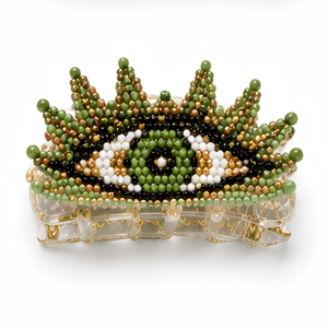 Pinces à <span class=keywords><strong>cheveux</strong></span> en acétate de plastique, motifs yeux de démon, style coréen personnalisé, romantiques, pour femmes, idéales pour le bureau, lot en vrac écologique - Product Image 3