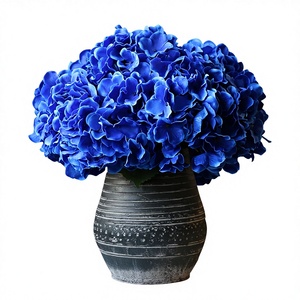 Ortensia Artificiale di Maiorca a 5 Teste in Tessuto di Seta, Decorazione Murale per Casa, Composizione Floreale per Matrimoni, Modello 0902 - Product Image 1