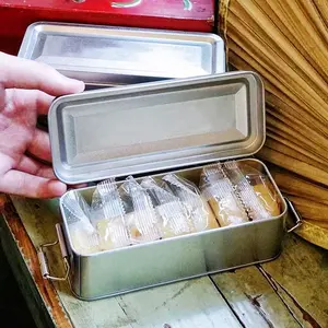 Паническая покупка Заводская отправка одноразовых металлических упаковочных оловянных коробок с гайками
