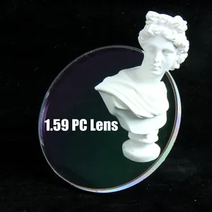 Lente in policarbonato 1.59 di buona qualità ed economica lente per PC antigraffio in policarbonato a visione singola trasparente per occhiali per bambini