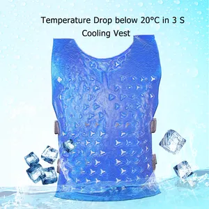 Colete refrigerador de água 18-28 celsius, colete com ventilador e resfriador de baixa temperatura, leve e ajustável