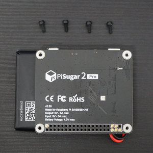โมดูลแบตเตอรี่ PiSugar2 Pro UPS สำหรับราสเบอร์รี่พาย 3B/4B |   5000mAh, 6A Turbo Output, RTC, WebUI Power Manager W890 - Product Image 2