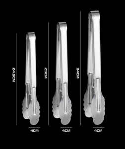 Pince de barbecue en acier inoxydable SYH409, outil de cuisine exquis, anti-brûlure, pour aliments, pince à pain allongée, vente en gros - Product Image 4