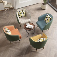 Fauteuil individuel décontracté pour la maison, design nordique minimaliste Wabi-Sabi, chaise de salon de luxe en métal