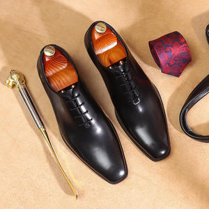 Chaussures plates décontractées et habillées DSYX pour hommes, en cuir véritable respirant, légères, à enfiler, pour affaires, mariage et extérieur - Product Image 1