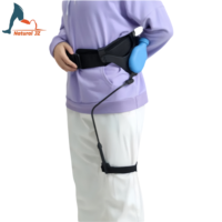 Exosquelette naturel JZ en promotion : Aide à la marche pliable et légère pour membre inférieur, support de jambe unique pour la rééducation des fractures