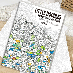 Libro <span class=keywords><strong>da</strong></span> Colorare con Piccoli <span class=keywords><strong>Disegni</strong></span> e Schizzi, Libro di <span class=keywords><strong>Disegni</strong></span> a Linee Sottili, Libro Antistress <span class=keywords><strong>per</strong></span> <span class=keywords><strong>Adulti</strong></span> - Product Image 5