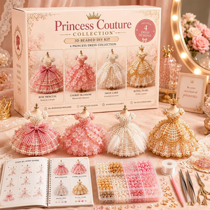 Kit de Manualidades con Cuentas de Animales en 3D, Kit de Perlas para Hacer Vestidos, Regalo Creativo para Niñas y Adolescentes - Product Image 3