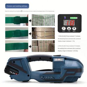 V1 V2 V3 Electric Banding Tools Automatic <b>Battery</b>-Powered PP PET Straps Case Packing Machine Manual Pneumatic Driven for Food - Product Image 4