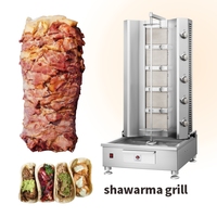 Machine à griller automatique au gaz en acier inoxydable LIBERMANN pour poulet, kebab, shawarma, usage commercial