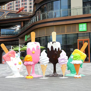 Nhựa Nhân Tạo Macaron Bức Tượng Khổng Lồ Ice Cream Lollipop Donut Trang Trí Cho Candyland Đạo Cụ - Product Image 4