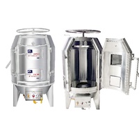 Prix d'usine personnalisé commercial gaz porc pékin poulet canard rôtissoire four pour machines de cuisine rotatives
