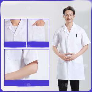 Accessoires d'uniforme hospitalier en denim antistatique unisexe avancés avec fusion sans couture, résistance chimique pour utilisation en laboratoire - Product Image 6