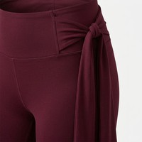 SexySideTieHighWaistYogaLeggingsWomenAsymmetricKnotAthleticTightsStretchSquatProofGymFitnessPilatesWorkoutTrainingAthleisurePant