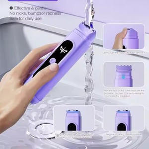 Vente chaude USB 2 en 1 Lady Shaver Machine à raser électrique indolore Pièces privées Rasage Produits d'épilation pour la <span class=keywords><strong>maison</strong></span> - Product Image 5