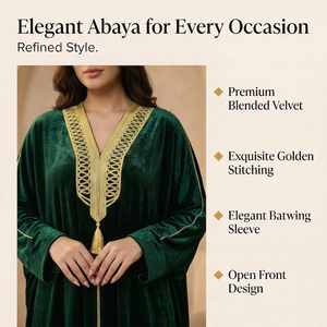 Kaftán de Dubái para Mujer, Abierto por Delante, Holgado, de Lujo, Vestido Largo para la Noche, Fabricante - Product Image 4