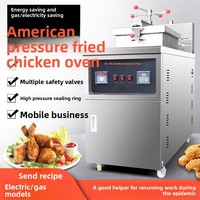 Friteuse à pression électrique et à gaz pour restaurant KFC, 3000W, pour poulet frit et cuisses de canard, garantie d'un an en Chine