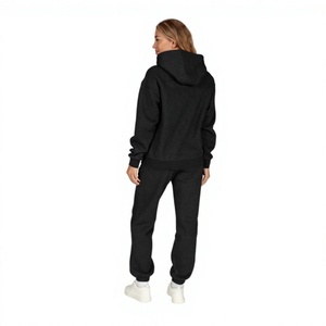 Ensemble décontracté unisexe exclusif à capuche avec pantalon de survêtement, toucher doux, vêtements de détente quotidiens, personnalisation de marque, plusieurs options - Product Image 4
