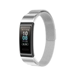 Bracelet magnétique milanais pour <span class=keywords><strong>Huawei</strong></span> <span class=keywords><strong>Band</strong></span> <span class=keywords><strong>4</strong></span> Pro Boucle magnétique en métal Correa pour <span class=keywords><strong>Huawei</strong></span> <span class=keywords><strong>Band</strong></span> 3 Pro Bracelet en métal Correa - Product Image 6