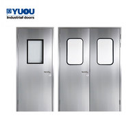 Fournisseur Chinois Porte Double Automatique en Acier pour Salle Blanche Certifiée GMP, Anti-Poussière pour Hôpital