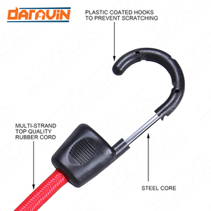 Đường Kính 8Mm Top Người Bán 24Pcs Bungee Dây Bộ Loại Mới Hàng Đầu Có Thể Thu Vào Đàn Hồi Bungee Dây Từ Việt Nam - Product Image 4